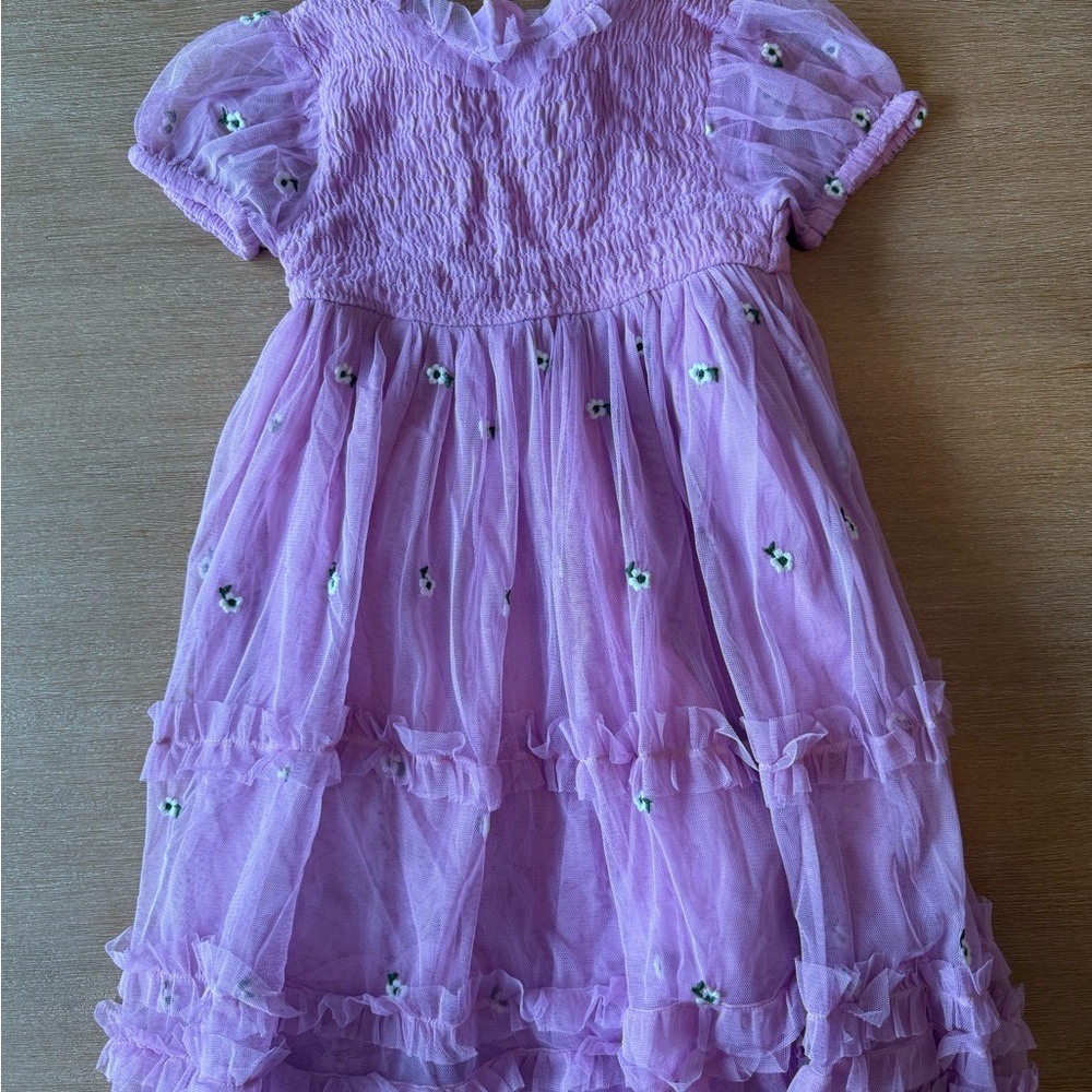 Mini Boden Purple Kids Formal Dress